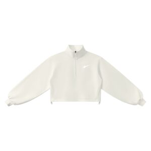 Quarter-Zip Sweatshirt – White