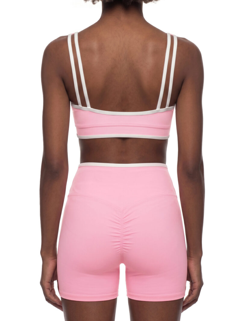 Women's Color Block Yoga Sports Bra, worn view